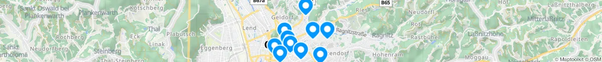Map view for Pharmacies emergency services nearby Sankt Leonhard (Graz (Stadt), Steiermark)